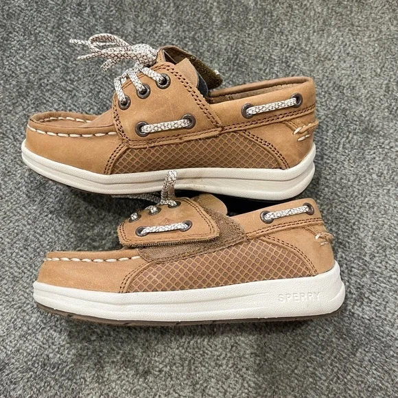 Sperry Kids Shoes in Brown and White - Picture 3 of 8